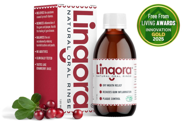 Lingora Natural Oral Rinse bottle
