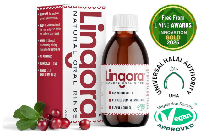 Lingora Natural Oral Rinse bottle