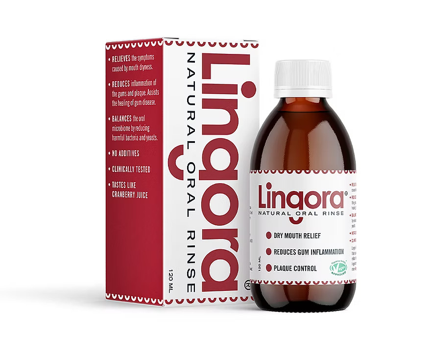 Lingora Natural Oral Rinse bottle